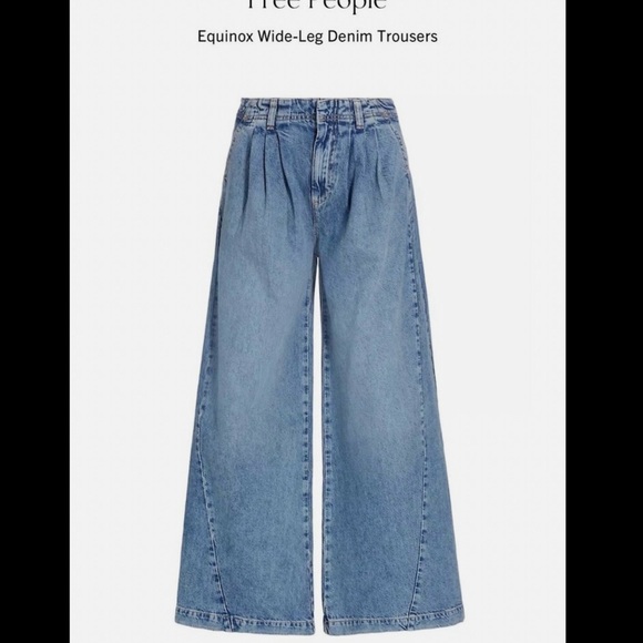 Free People
Equinox Cotton Wide Leg Jeans in Open Sky - Picture 13 of 13